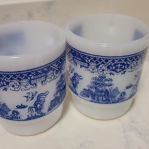 1960-70 fireking mugs, and 1967/70? American pottery mugs..